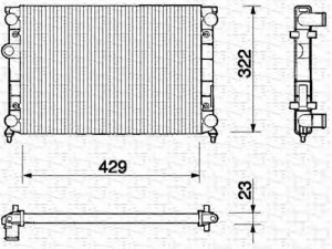 MAGNETI MARELLI 350213214000 radiatorius, variklio aušinimas 
 Aušinimo sistema -> Radiatorius/alyvos aušintuvas -> Radiatorius/dalys
6N0121253A, 6N0121253B, 6NO121253A