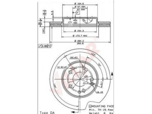 VILLAR 628.0427 stabdžių diskas 
 Dviratė transporto priemonės -> Stabdžių sistema -> Stabdžių diskai / priedai
1244211612, 1244212712, 1294210312