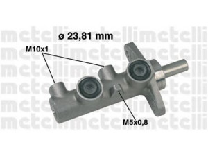 METELLI 05-0330 pagrindinis cilindras, stabdžiai 
 Stabdžių sistema -> Pagrindinis stabdžių cilindras
46100-S6D-G01, 46100-S9A-G51