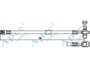 APEC braking HOS3764 stabdžių žarnelė 
 Stabdžių sistema -> Stabdžių žarnelės
3B7611775