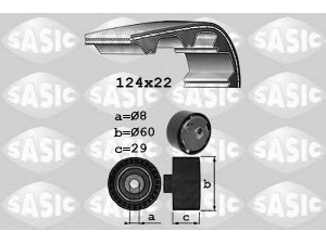 SASIC 1756029 paskirstymo diržo komplektas 
 Techninės priežiūros dalys -> Papildomas remontas
71736717, 71736717, 71736717, 1629023