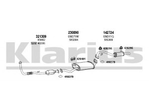 KLARIUS 391409E išmetimo sistema 
 Išmetimo sistema -> Išmetimo sistema, visa