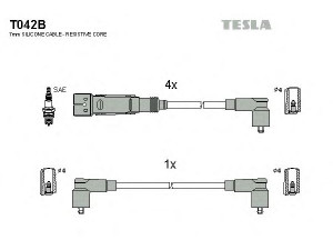 TESLA T042B uždegimo laido komplektas 
 Kibirkšties / kaitinamasis uždegimas -> Uždegimo laidai/jungtys
032905430