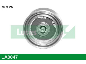 LUCAS ENGINE DRIVE LA0047 kreipiantysis skriemulys, V formos rumbuotas diržas 
 Diržinė pavara -> V formos rumbuotas diržas/komplektas -> Laisvasis/kreipiamasis skriemulys