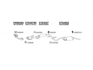 VENEPORTE 630048 išmetimo sistema 
 Išmetimo sistema -> Išmetimo sistema, visa