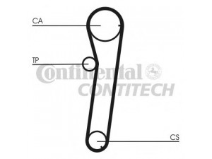 CONTITECH CT766 paskirstymo diržas 
 Techninės priežiūros dalys -> Papildomas remontas
1351487707, 1351487710, 1351487713