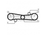 CONTITECH CT654 paskirstymo diržas 
 Techninės priežiūros dalys -> Papildomas remontas
102500, 102501, 60503002, 13028R7400