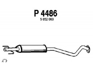 FENNO P4486 vidurinis duslintuvas 
 Išmetimo sistema -> Duslintuvas
5852063, 5852069, 5852109, 5852112