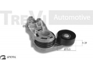 TREVI AUTOMOTIVE KA1149 V formos rumbuotas diržas, komplektas 
 Techninės priežiūros dalys -> Techninės priežiūros intervalai