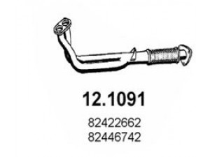 ASSO 12.1091 išleidimo kolektorius 
 Išmetimo sistema -> Išmetimo vamzdžiai
82422662, 82446742, 82422662, 82446742