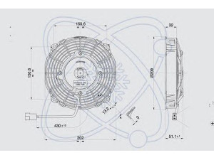 ELECTRO AUTO 32D0001 ventiliatorius, radiatoriaus