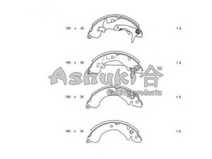 ASHUKI C011-01 stabdžių trinkelių komplektas 
 Techninės priežiūros dalys -> Papildomas remontas
0 986 487 260/BOSCH, 8667/ABS, 91036800/TEXTAR