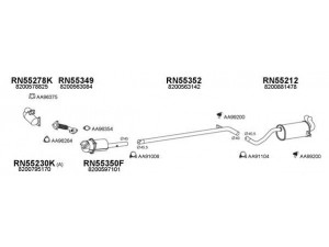 VENEPORTE 550596 išmetimo sistema 
 Išmetimo sistema -> Išmetimo sistema, visa
