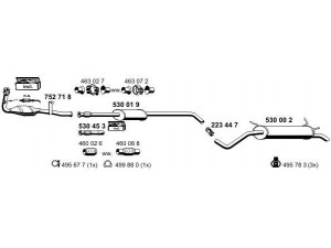 ERNST 100036 išmetimo sistema 
 Išmetimo sistema -> Išmetimo sistema, visa