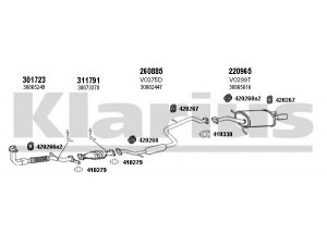 KLARIUS 960322E išmetimo sistema 
 Išmetimo sistema -> Išmetimo sistema, visa