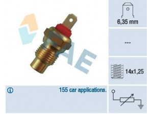 FAE 31370 siuntimo blokas, aušinimo skysčio temperatūra 
 Elektros įranga -> Jutikliai
0042790300, 97.509.510, 1337.72