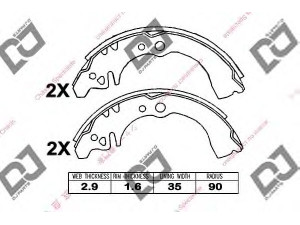 DJ PARTS BS1078 stabdžių trinkelių komplektas 
 Techninės priežiūros dalys -> Papildomas remontas
0449597201, 0449597201000, 0449597204