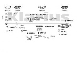 KLARIUS 391178U išmetimo sistema 
 Išmetimo sistema -> Išmetimo sistema, visa