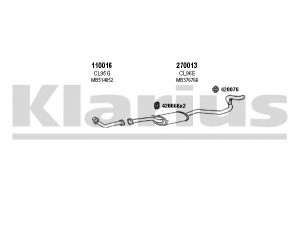 KLARIUS 210065E išmetimo sistema 
 Išmetimo sistema -> Išmetimo sistema, visa