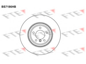 FTE BS7186HB stabdžių diskas 
 Stabdžių sistema -> Diskinis stabdys -> Stabdžių diskas
34 11 6 770 729, 34 11 6 855 000
