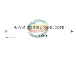 ODM-MULTIPARTS 18-272371 kardaninis velenas 
 Ratų pavara -> Kardaninis velenas
FTC3146, FTC3148, TDB000180, TDB500280