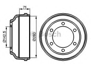 BOSCH 0 986 477 047 stabdžių būgnas 
 Stabdžių sistema -> Būgninis stabdys -> Stabdžių būgnas
6198026, 92VB 1126 BA
