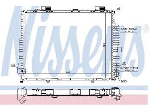 NISSENS 62615 radiatorius, variklio aušinimas 
 Aušinimo sistema -> Radiatorius/alyvos aušintuvas -> Radiatorius/dalys
210 500 47 03, A2105004703