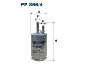 FILTRON PP866/4 kuro filtras 
 Techninės priežiūros dalys -> Papildomas remontas
30792046, 31261044, 31274940, 31355412