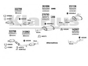 KLARIUS 600700E išmetimo sistema 
 Išmetimo sistema -> Išmetimo sistema, visa