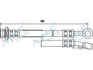APEC braking HOS3206 stabdžių žarnelė 
 Stabdžių sistema -> Stabdžių žarnelės
5154081A00