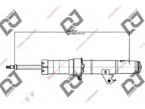 DJ PARTS DS1195GT amortizatorius 
 Pakaba -> Amortizatorius
G25S34700C, G25S34700D, G25S34700E