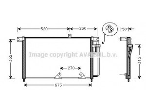 AVA QUALITY COOLING DW5033 kondensatorius, oro kondicionierius 
 Oro kondicionavimas -> Kondensatorius
6841106550, 6841106550X, 6841106550