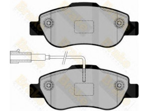 Brake ENGINEERING PA1761 stabdžių trinkelių rinkinys, diskinis stabdys 
 Techninės priežiūros dalys -> Papildomas remontas
0000071772815, 0000077363974, 71770058