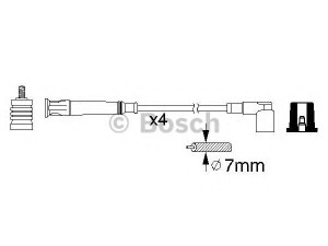 BOSCH 0 986 356 361 uždegimo laido komplektas 
 Kibirkšties / kaitinamasis uždegimas -> Uždegimo laidai/jungtys