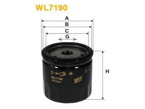 WIX FILTERS WL7190 alyvos filtras 
 Techninės priežiūros dalys -> Techninės priežiūros intervalai
5650305, 90510934, VOF28, VOF28