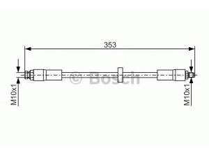 BOSCH 1 987 481 353 stabdžių žarnelė 
 Stabdžių sistema -> Stabdžių žarnelės
44 26 508