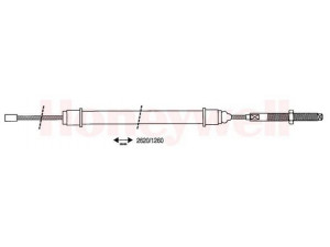BENDIX 431120B trosas, stovėjimo stabdys