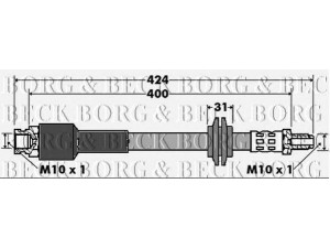 BORG & BECK BBH7426 stabdžių žarnelė 
 Stabdžių sistema -> Stabdžių žarnelės
6R0611763B, 4806J9, 55701047, 55701047