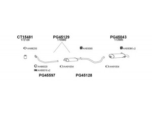 VENEPORTE 450691 išmetimo sistema 
 Išmetimo sistema -> Išmetimo sistema, visa