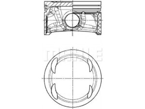 MAHLE ORIGINAL S25885 stūmoklis