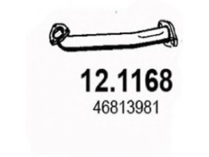 ASSO 12.1168 išleidimo kolektorius 
 Išmetimo sistema -> Išmetimo vamzdžiai
46792617, 46813981
