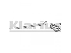 KLARIUS 260271 vidurinis duslintuvas 
 Išmetimo sistema -> Duslintuvas
7700767072, 7700796579