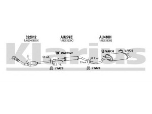 KLARIUS 931165U išmetimo sistema 
 Išmetimo sistema -> Išmetimo sistema, visa
