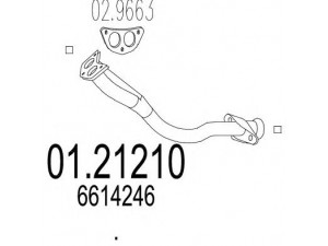 MTS 01.21210 išleidimo kolektorius 
 Išmetimo sistema -> Išmetimo vamzdžiai
6614246