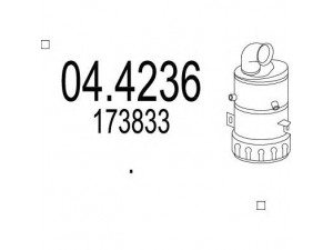 MTS 04.4236 katalizatoriaus keitiklis 
 Išmetimo sistema -> Katalizatoriaus keitiklis
173833