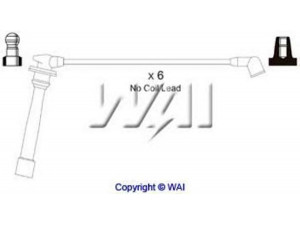 WAIglobal SL784 uždegimo laido komplektas