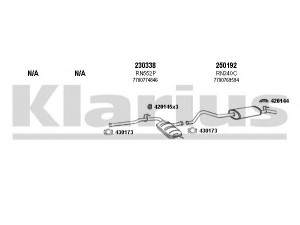 KLARIUS 720360E išmetimo sistema 
 Išmetimo sistema -> Išmetimo sistema, visa