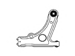 OCAP 0700203 vikšro valdymo svirtis 
 Ašies montavimas/vairavimo mechanizmas/ratai -> Valdymo svirtis/pasukamosios svirties sujungimas -> Vairo trauklės (valdymo svirtis, išilginis balansyras, diago
1H0407151
