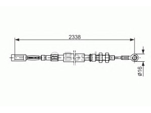 BOSCH 1 987 477 419 trosas, stovėjimo stabdys 
 Stabdžių sistema -> Valdymo svirtys/trosai
4745 54, 5925334, 4745 54, 4745 54