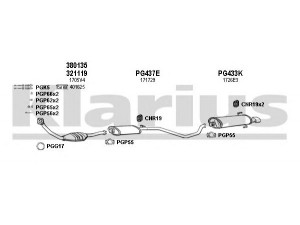 KLARIUS 630320U išmetimo sistema 
 Išmetimo sistema -> Išmetimo sistema, visa